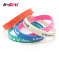 Custom silicon Factory bulk personalized bracelets beaded custom silicone bracelet